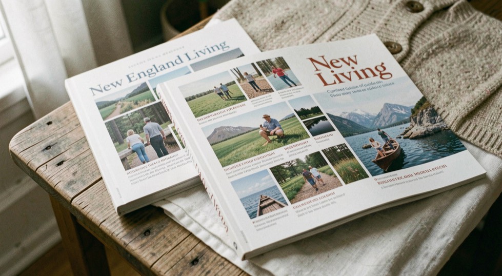 New England Living: New England homes and local context