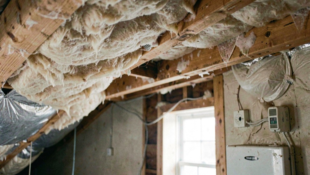 Upgrade insulation and air sealing in cold climates: editorial photograph showing cold-climate air sealing